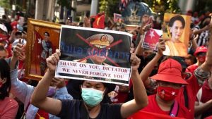 Warga Myanmar meminta melalui Lembaga advokasi Hak Asasi Manusia se-Asia