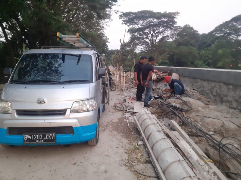 Proyek Pembangunan Jembatan Baru Tanah Tinggi di Duga Tidak Sesuai Bistek