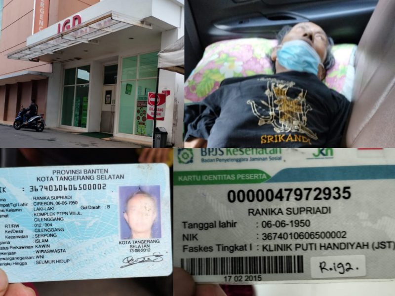 DIDUGA RSUD TANGSEL TOLAK PASIEN DENGAN ALASAN KAMAR PENUH
