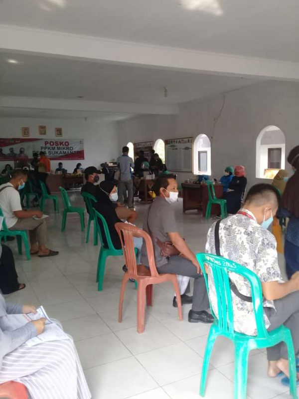 PPKM DARURAT,,DESA SUKAMANTRI GELAR VAKSINASI MASAL UNTUK MEMUTUS PENYEBARAN COVID. 19