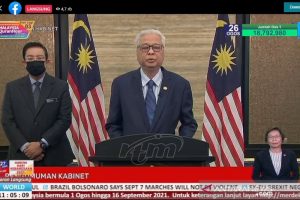 Raja Malaysia telag mengesahkan menjadi Perdana Menteri Malaysia Ismail Sabri Yaakob mengumumkan susunan kabinet