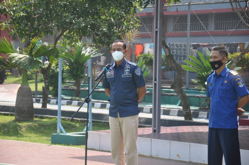 Dalam rangka mengatasi gangguan keamanan dan ketertiban berupa bencana kebakaran, Rutan Kelas I Tangerang