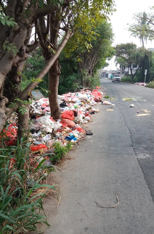 SAMPAH BERSERAKAN DI PINGGIR JALAN
