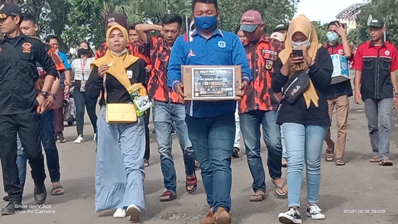 Kolaborasi antar ormas, melakukan penggalangan dana untuk Semeru.