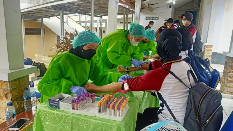 Seleksi Sekolah Inspektur Polisi, Biddokkes Polda Banten Lakukan Pemeriksaan Kesehatan