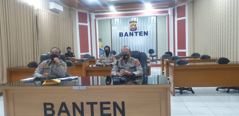 Polda Banten Ikuti Rapat Koordinasi Terkait Isolasi Terpusat Jawa-Bali