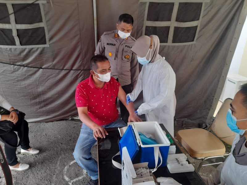 Berikan Pelayanan Kepada Media Mitra, Polda Banten Gelar Vaksinasi Booster