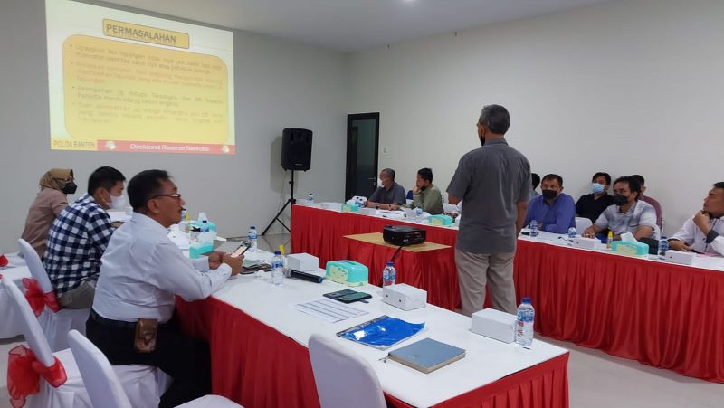 Ditresnarkoba Polda Banten Satukan Persepsi Terkait Restoratif Justice