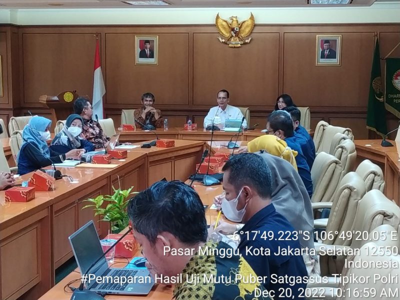 Satgassus Pencegahan Korupsi Mabes Polri Paparkan Hasil Uji Kualitas Sampel Pupuk Subsidi di 6 daerah