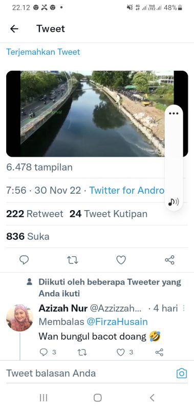 Menteri PUR di Sorot : Karena Kali sunter sudah bagus sejak jaman Presiden Suaharto.