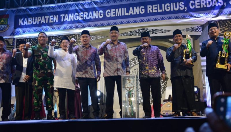 Semoga para pemenang atau para kafilah ini bisa langsung dibina dan diarahkan untuk mewakili Kabupaten Tangerang.