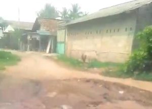 Jalan SMPN 3 dan SMAN 25 jalan seperti jalan kerbau yang masuk kandang becek dan berbauk.