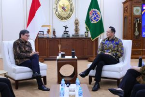 Adapun pada pertemuan ini, Menteri AHY didampingi oleh Staf Khusus Bidang Manajemen Internal,