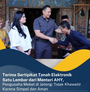 Adapun Peresmian Implementasi Sertipikat Tanah Elektronik kali ini dilakukan pada 29 Kantor Pertanahan.