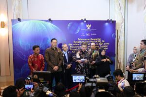 Peluncuran Kebijakan Satu Peta dan telah dibuat 151 peta tematik dari 23 kementerian.