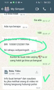 Atas Nama N minta pada polisi tangkap akun bernama @Mysimpati.