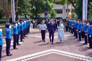 Kehadiran Menteri AHY sebagai Lulusan Terbaik Berikan Semangat bagi Siswa SMA Taruna Nusantar.