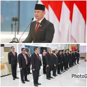 Lantik 67 Pejabat Struktural dan Fungsional, Menteri AHY Harapkan Jajaran Kementerian ATR/BPN Bangun Semangat Integritas.