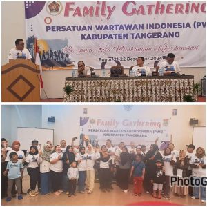 MALAM GEMBIRA dan SILAHTURAHMI FEMILY GATHNRING PERSATUAN WARTAWAN INDONESIA ( PWI ) KABUPATEN TANGERANG.