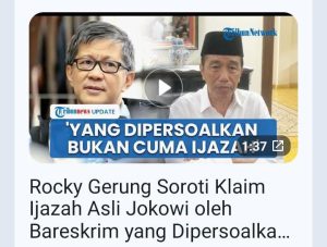 Ternyata ada yang beranggapan bahwa ada matahari kembar, Polri berpihak pada Jokowi.