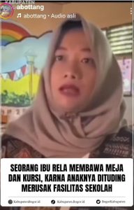Orang tua tak terima anak umur 9 tahun di suruh ganti meja kursi.