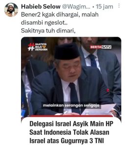 Ternyata ada dugaan indonesia di mata negara internasional, kurang di tanggapi.