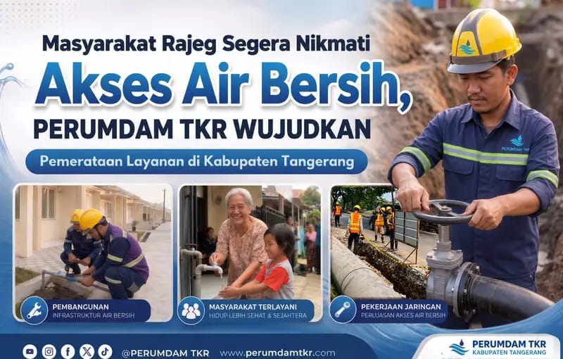 Tanggung jawab tersebut terus diwujudkan melalui perluasan jangkauan jaringan perpipaan air bersih ke berbagai wilayah pelayanan.